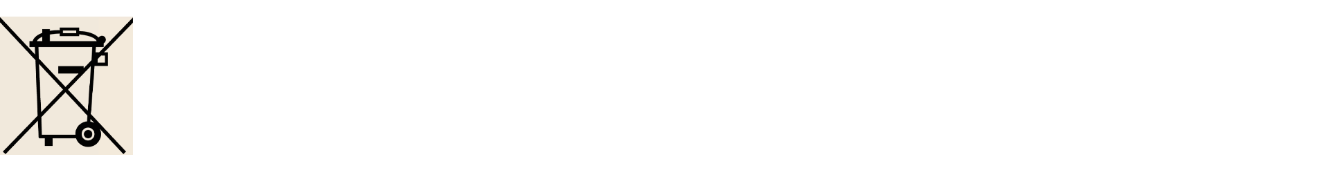Symbol: Batterien nicht in den Hausmüll